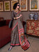 Black Black Patola Crepe Printed Saree