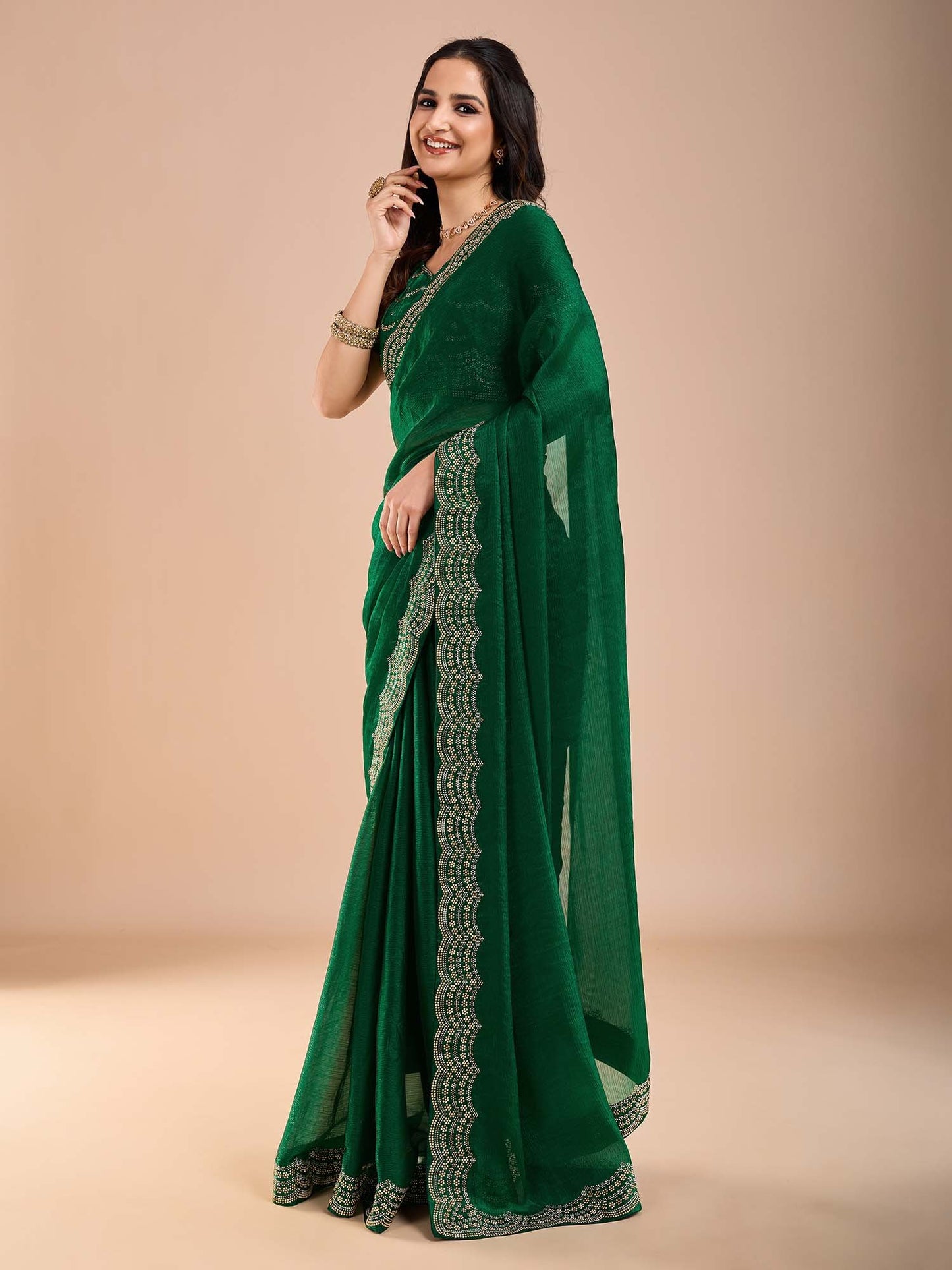 partywear designer saree for festive occasions
