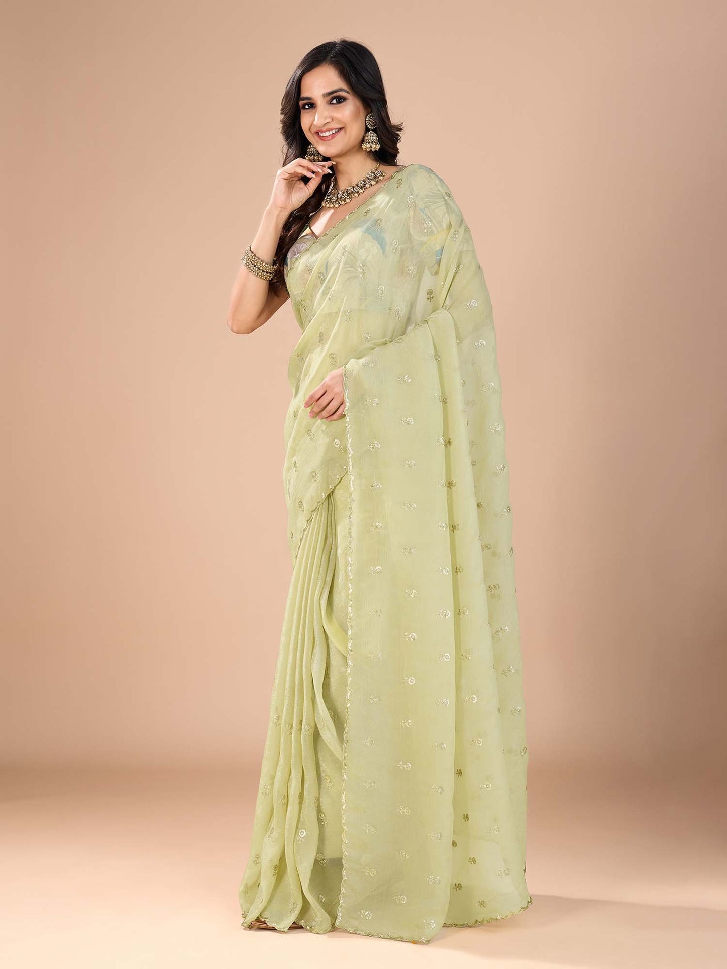 partywear designer saree for festive occasions