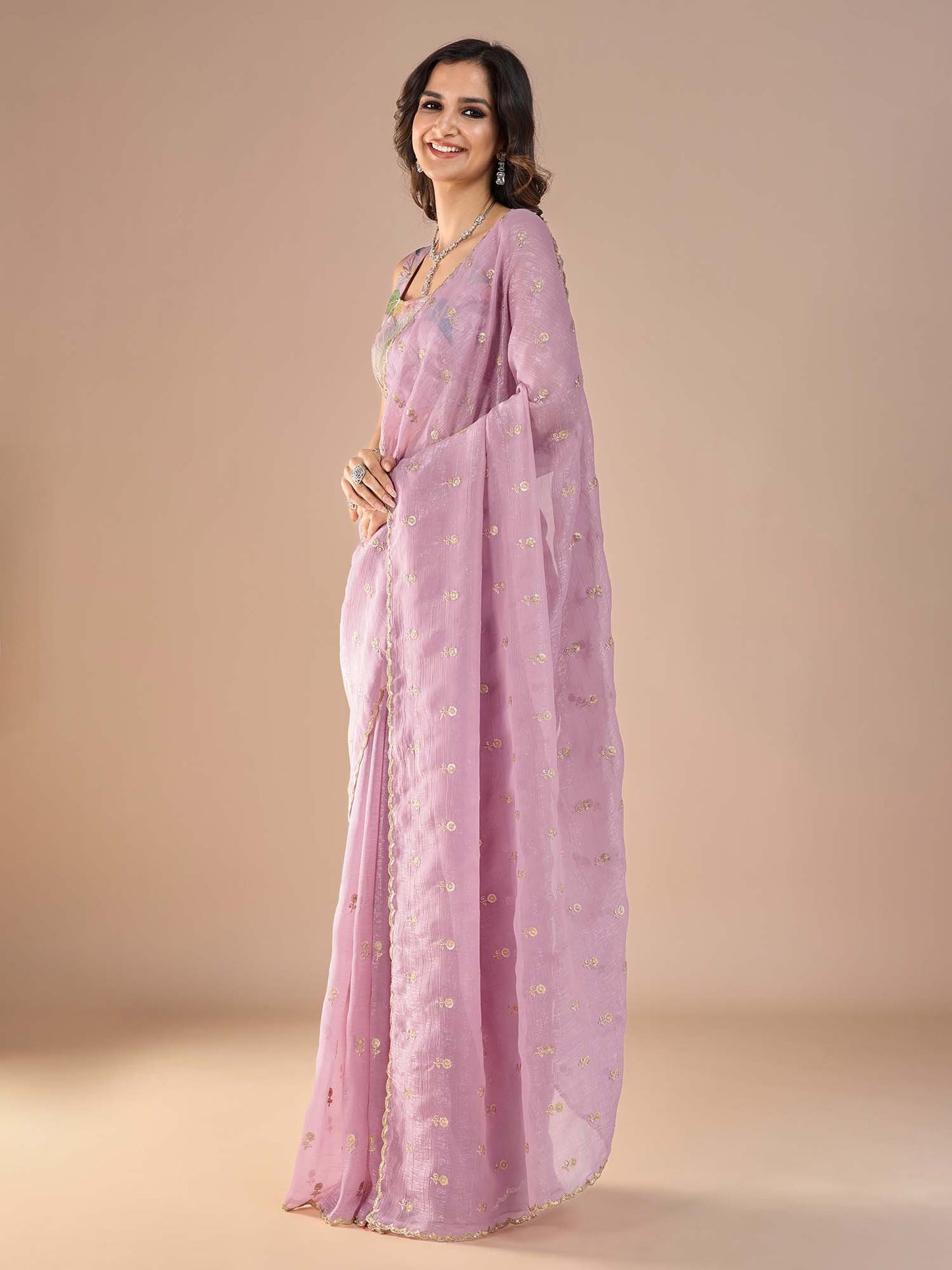 partywear designer saree for festive occasions