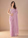 Lavender Mauve Party Wear Tissue Embellished Saree
