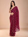 Pink Magenta Party Wear Tissue Embellished Saree