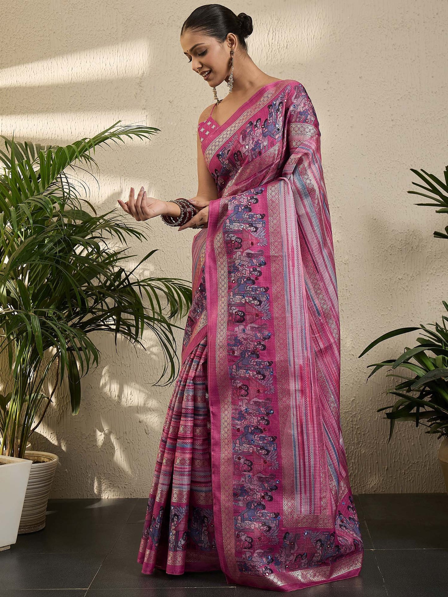partywear designer saree for festive occasions