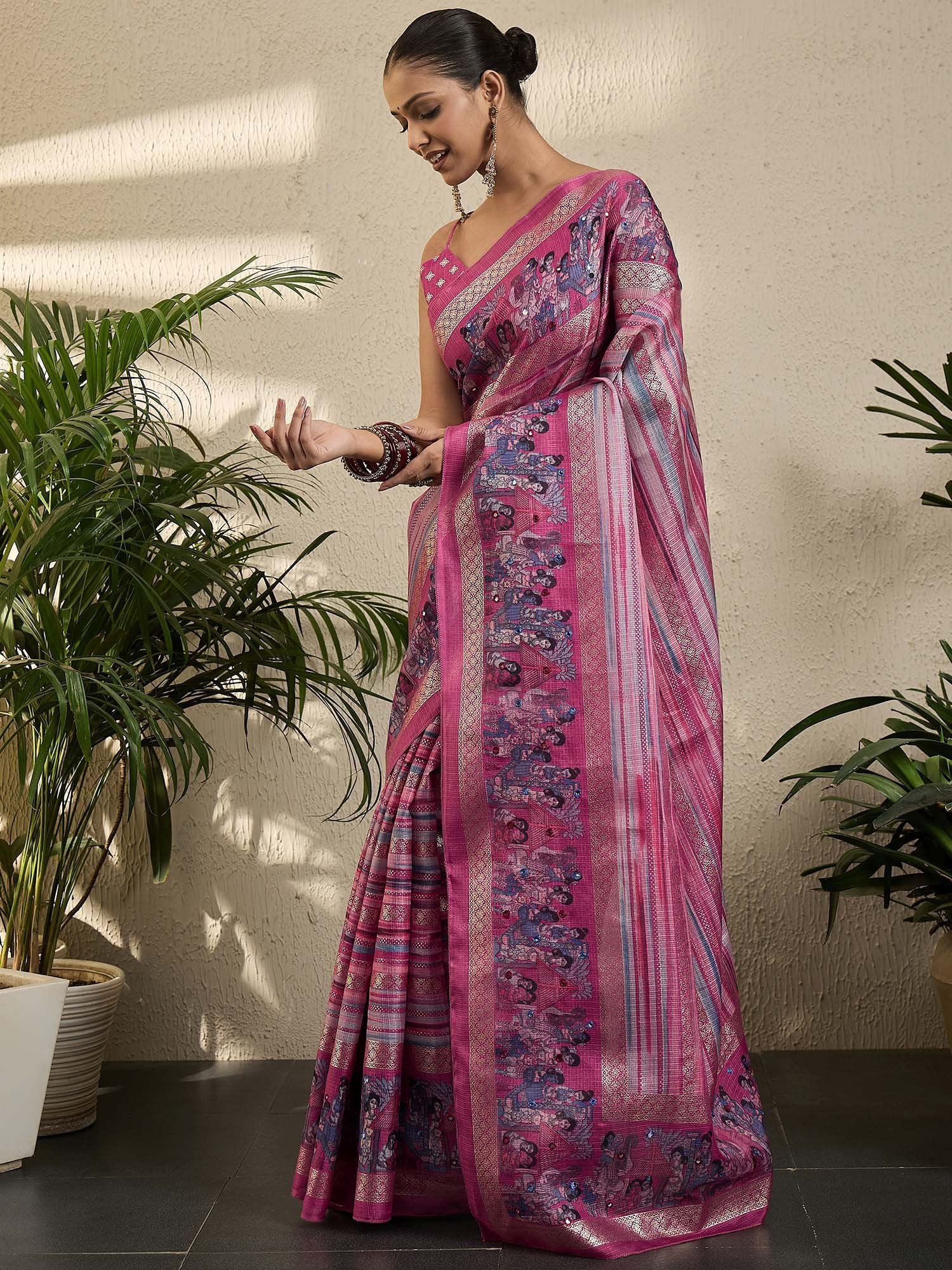 partywear designer saree for festive occasions