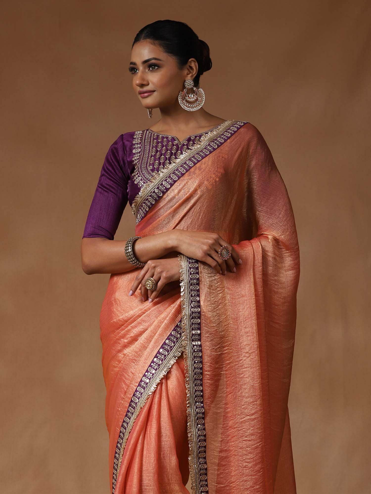 partywear designer saree for festive occasions