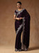Purple Purple Party Wear Satin Silk Embroidered Saree