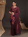 Purple Purple Kanjeevaram Silk Blend Woven Saree