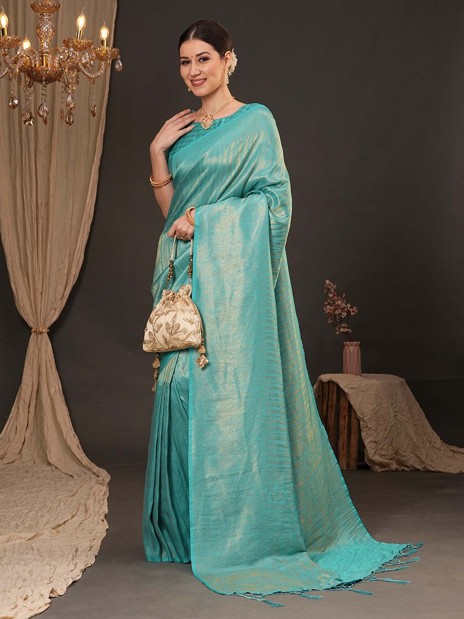 partywear designer saree for festive occasions