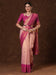 Pink Peach Kanjeevaram Banarasi Silk Woven Saree
