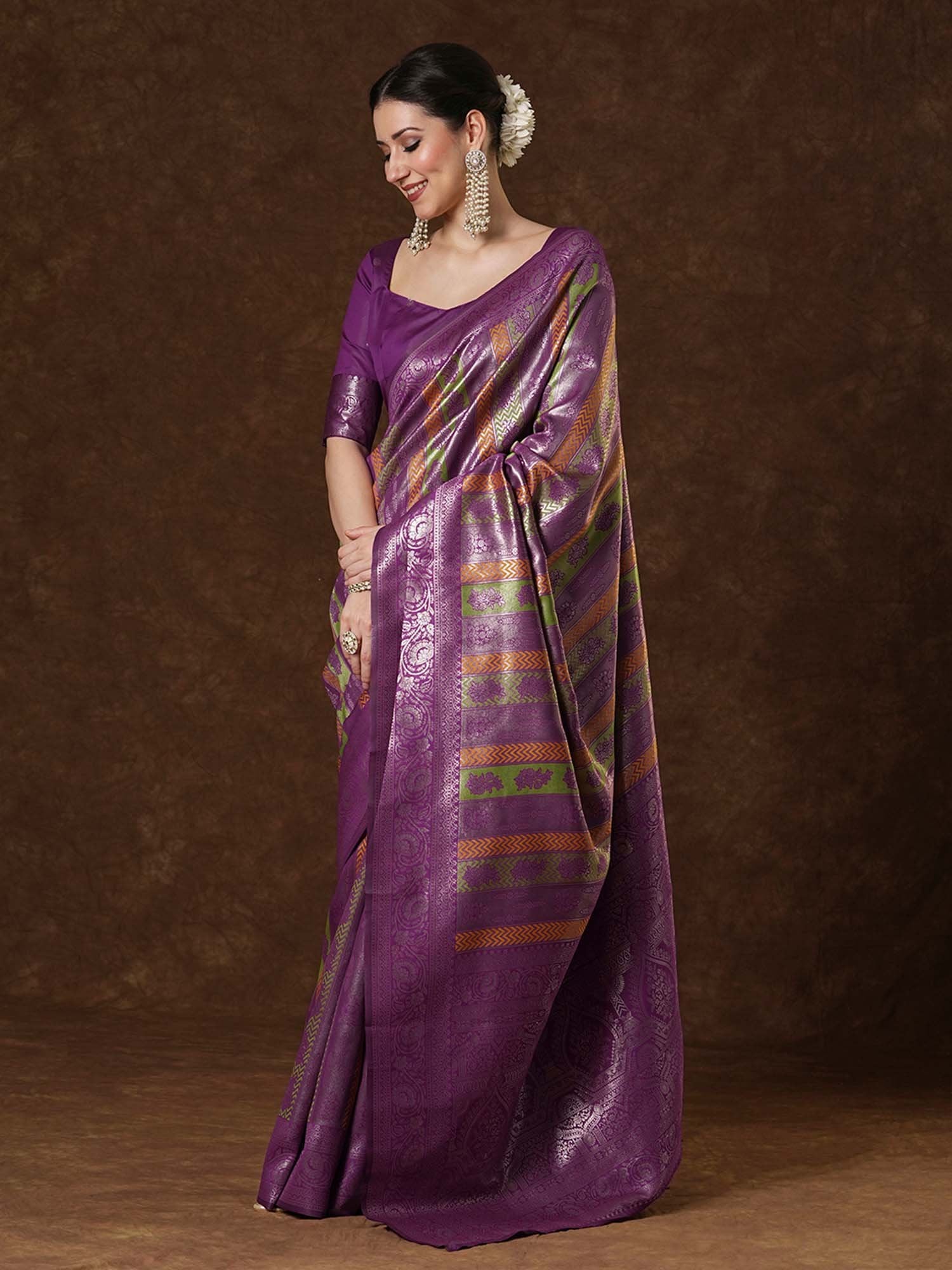 partywear designer saree for festive occasions