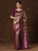 Purple Magenta Kanjeevaram Banarasi Silk Woven Saree