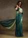 Green Light Party Wear Satin Silk Half & Half Saree