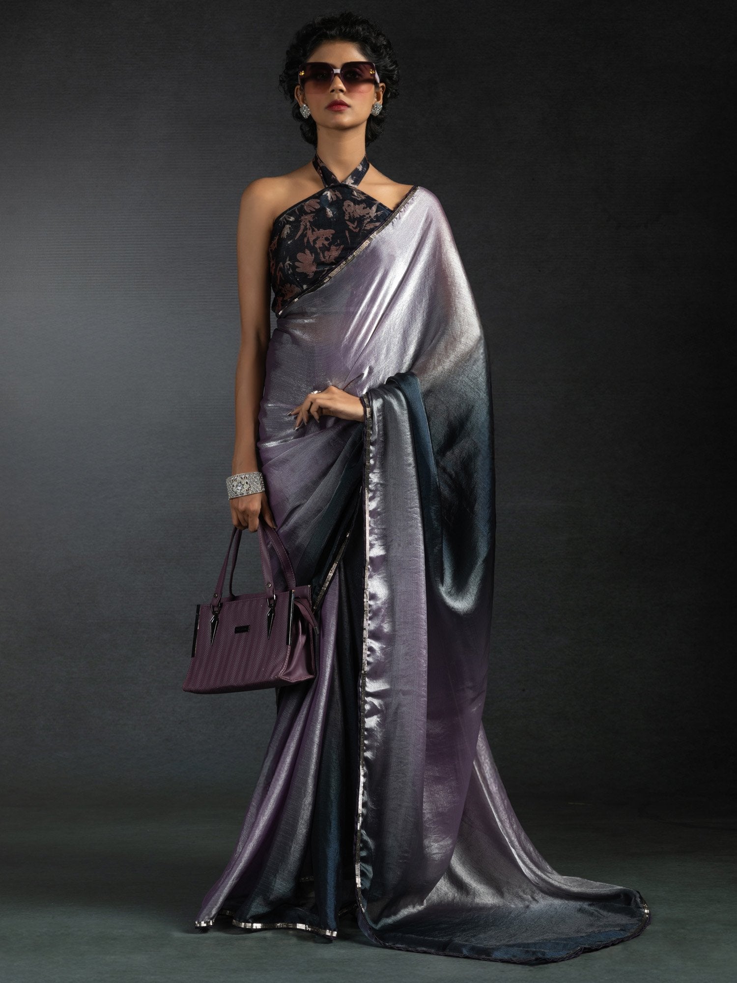 partywear designer saree for festive occasions