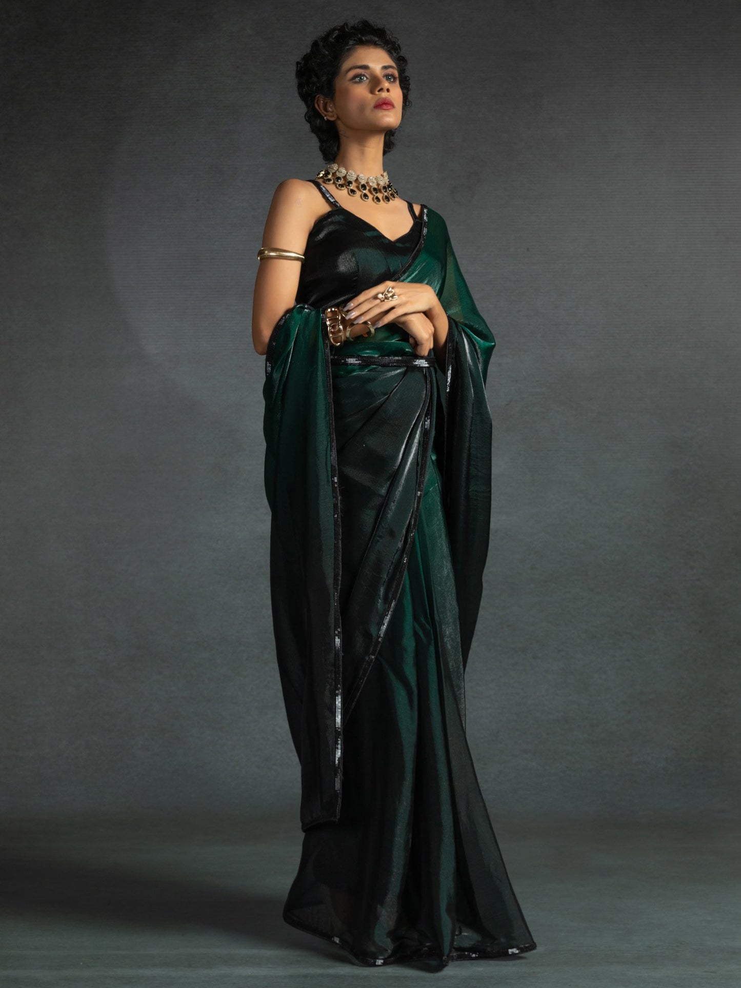 partywear designer saree for festive occasions