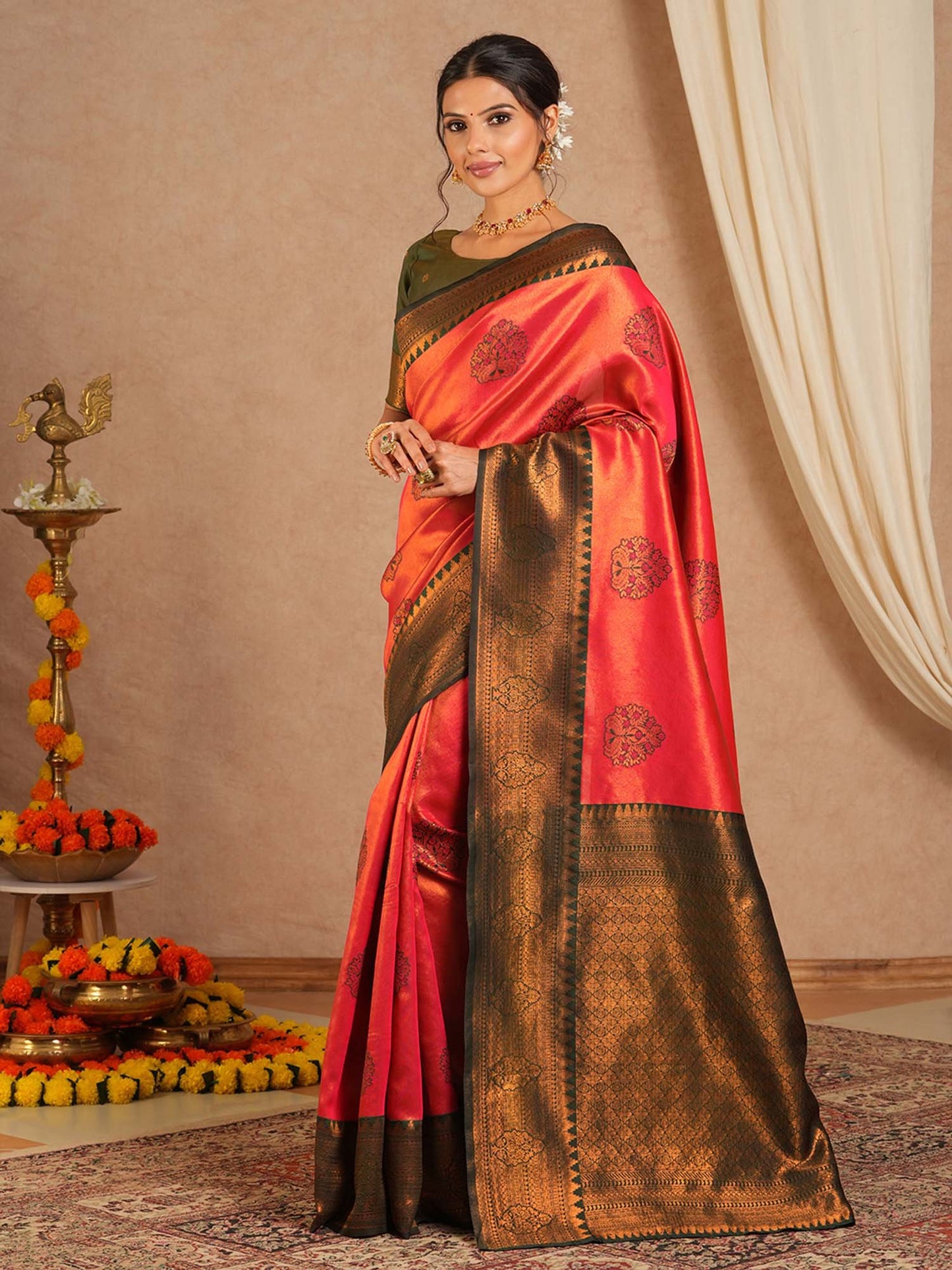 partywear designer saree for festive occasions