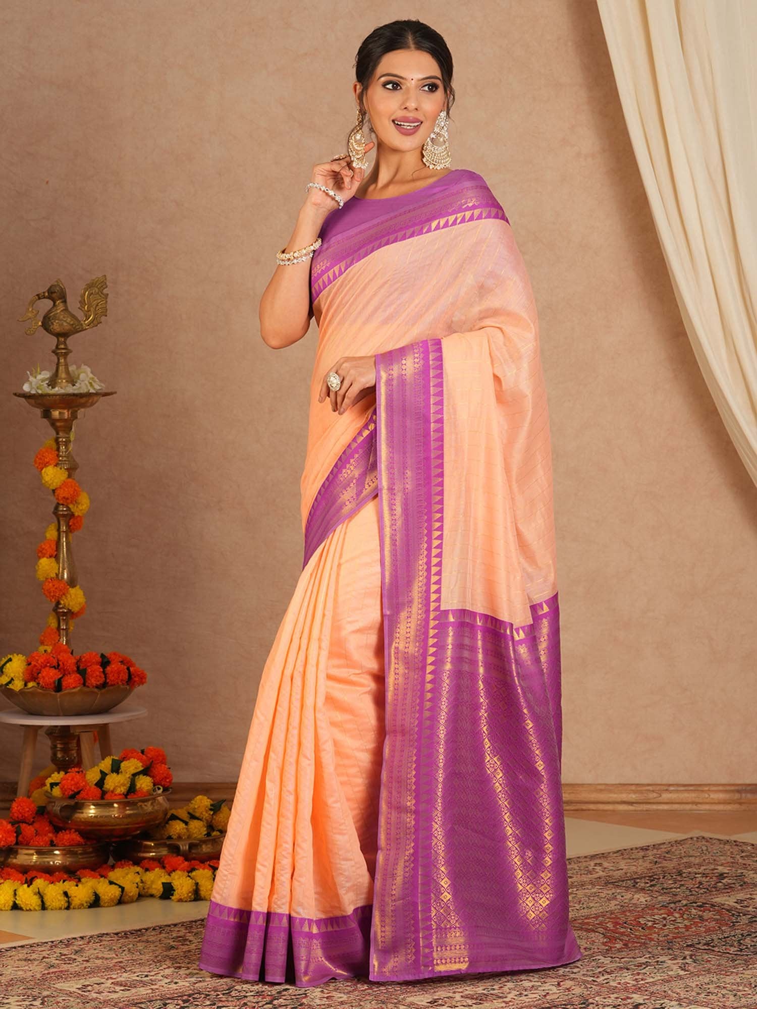 partywear designer saree for festive occasions