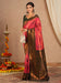 Pink Pink Kanjeevaram Banarasi Silk Woven Saree