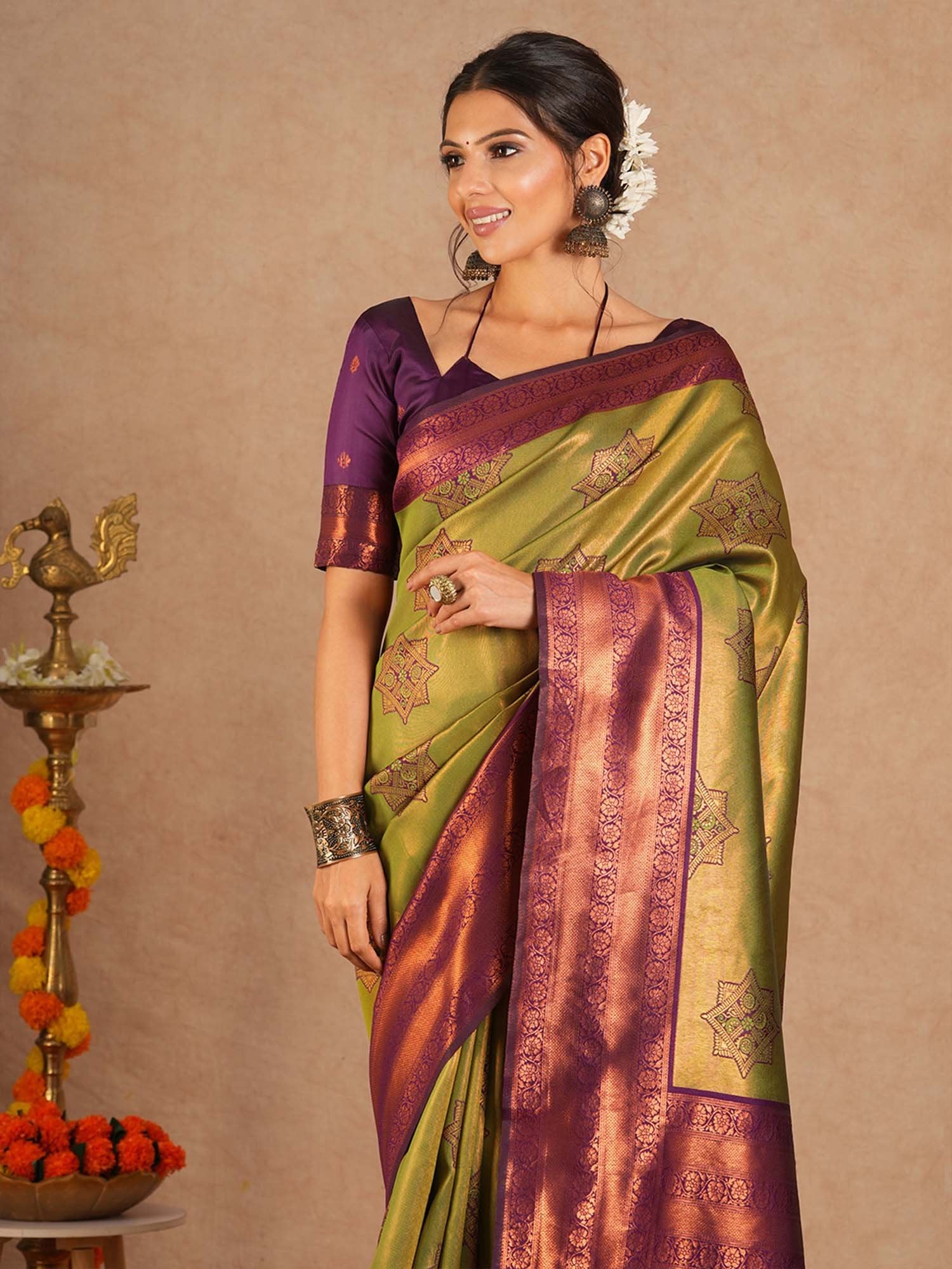 partywear designer saree for festive occasions
