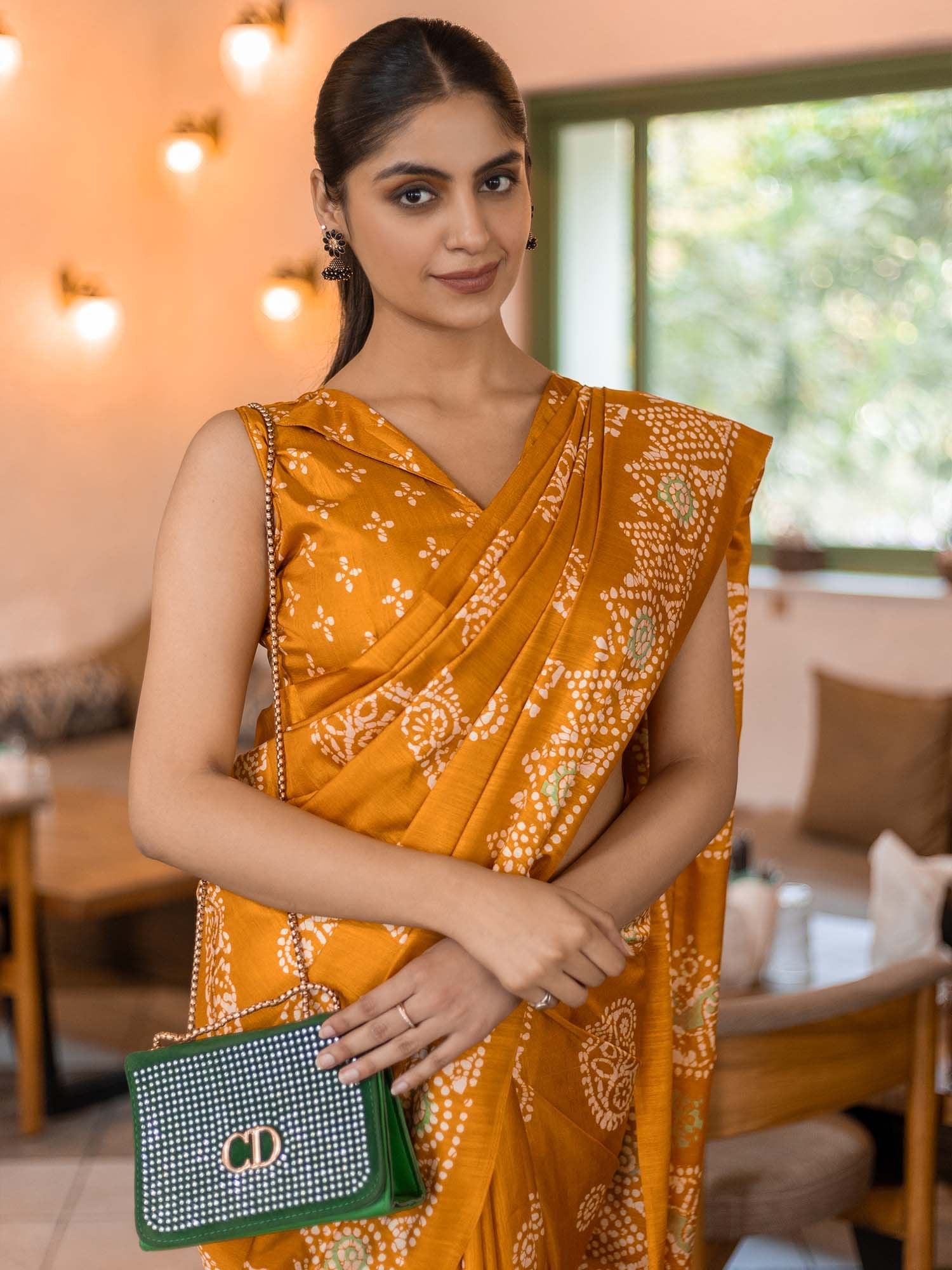 partywear designer saree for festive occasions