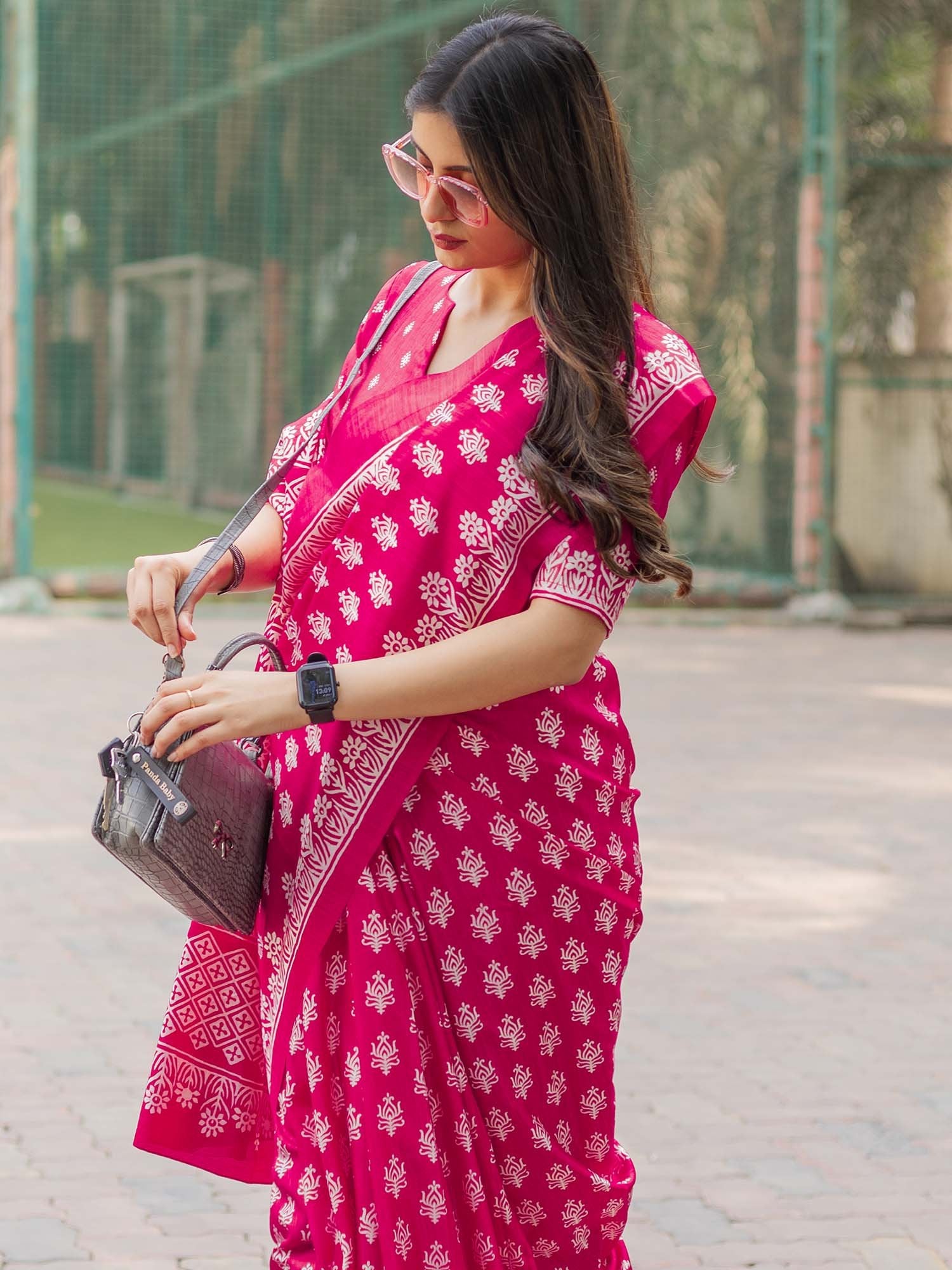 partywear designer saree for festive occasions