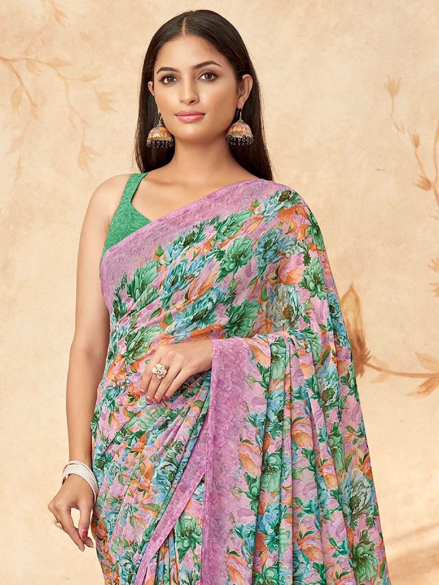 partywear designer saree for festive occasions