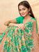 Green Green Sungudi Georgette Printed Saree