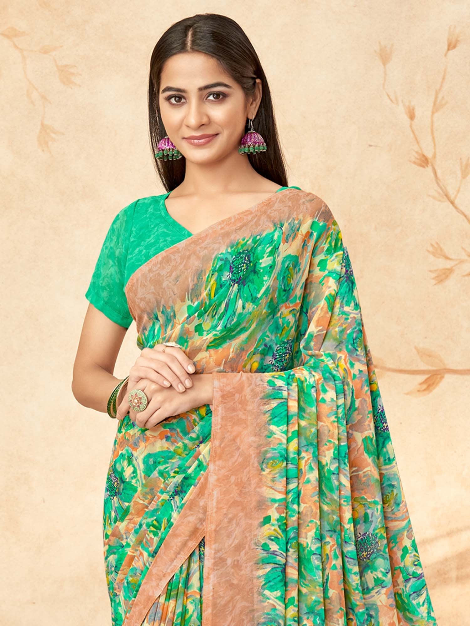 partywear designer saree for festive occasions
