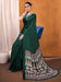 Green Green  Satin Silk Printed Saree