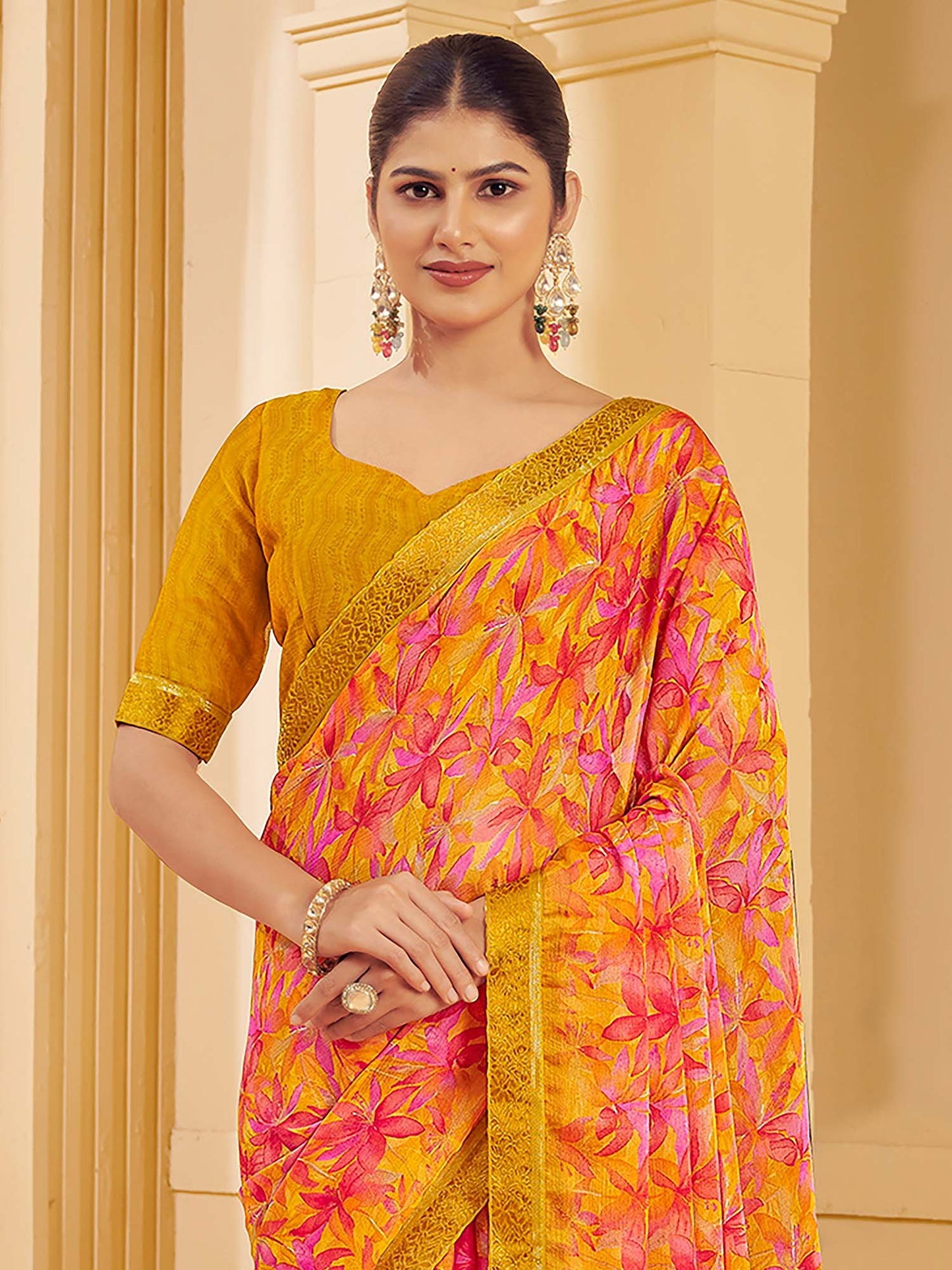 partywear designer saree for festive occasions