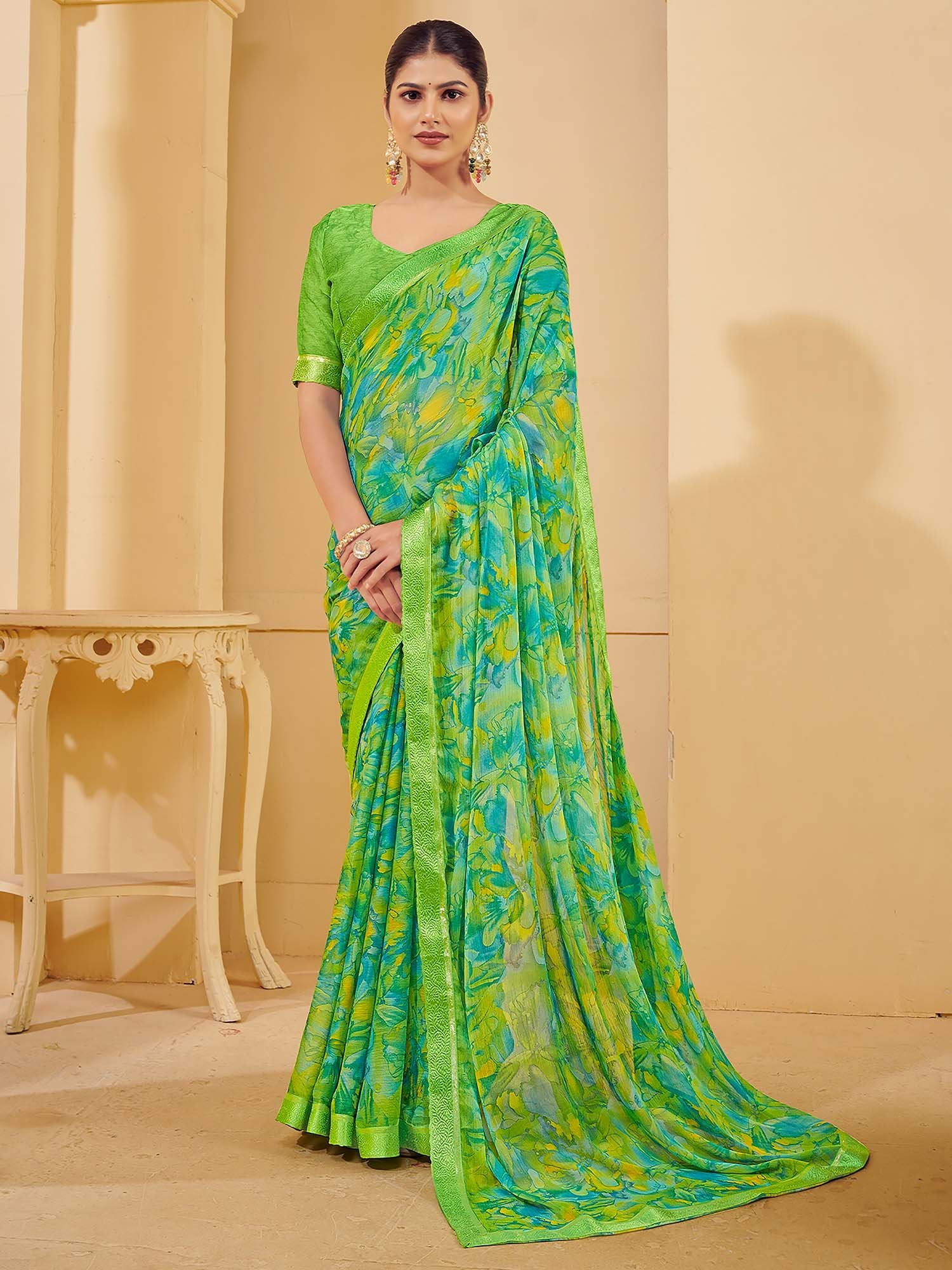 partywear designer saree for festive occasions
