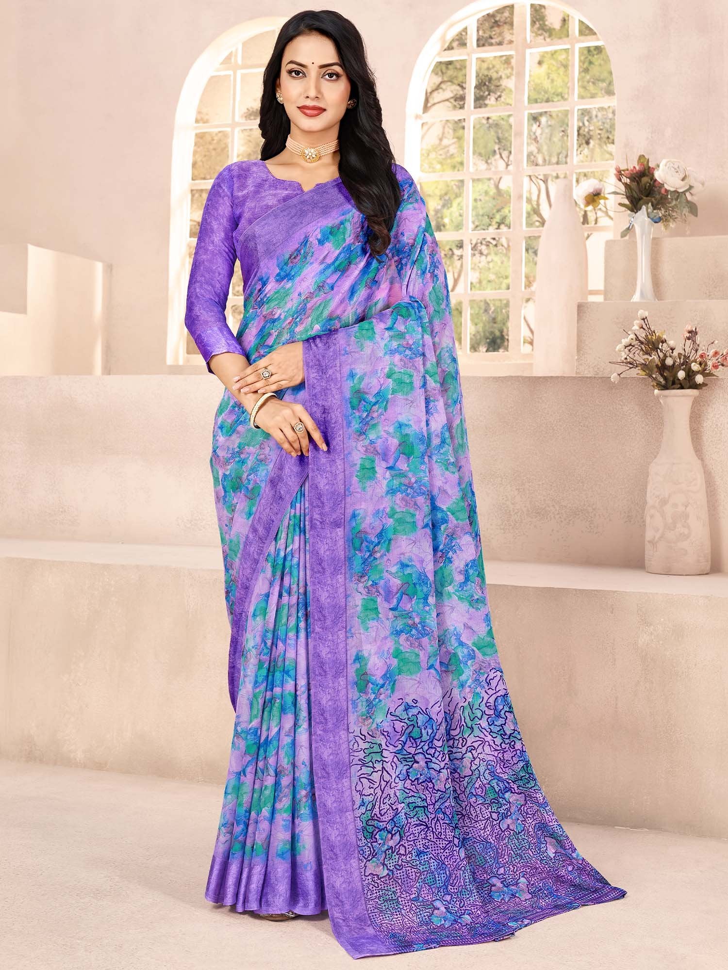 partywear designer saree for festive occasions