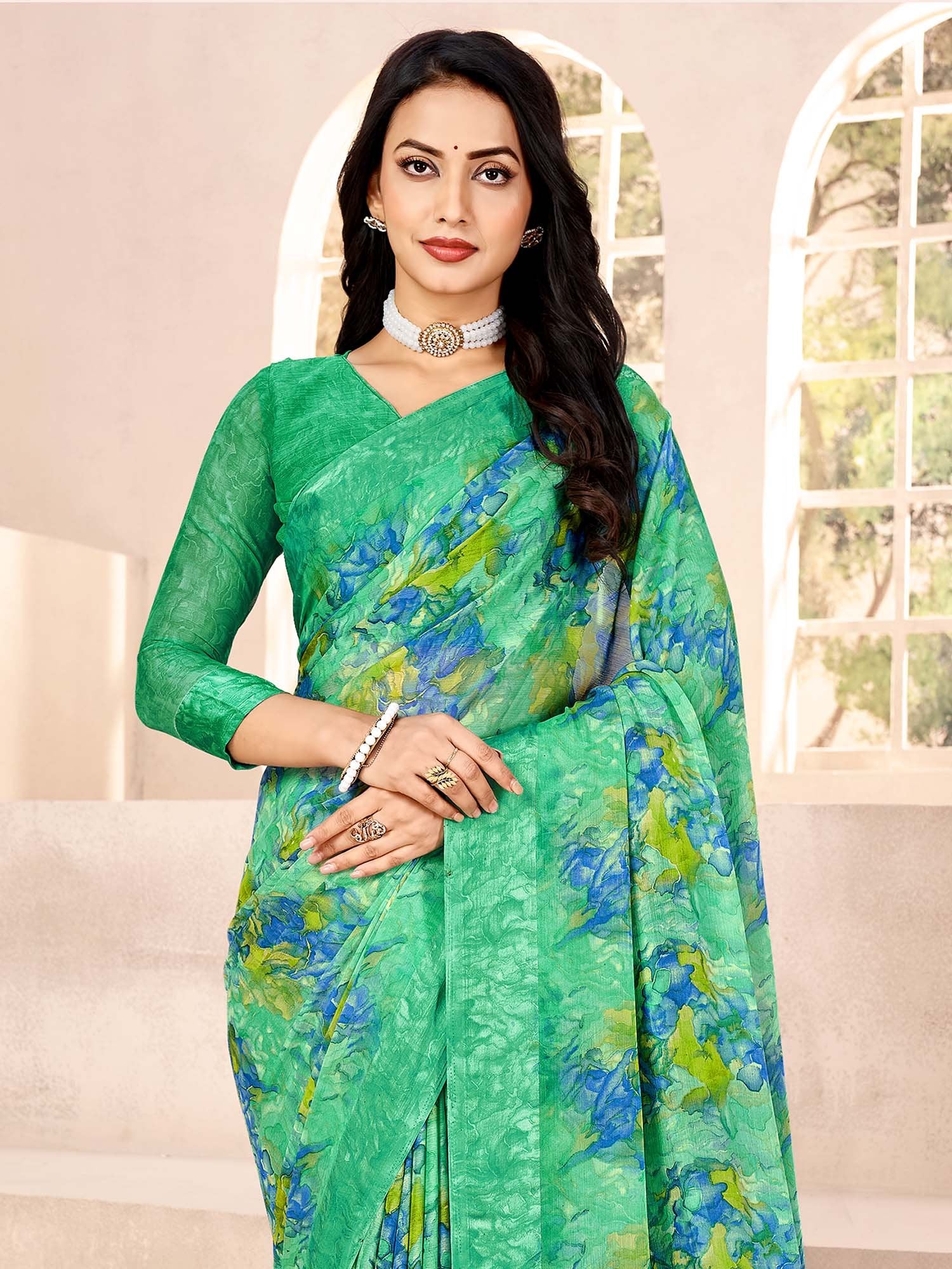 partywear designer saree for festive occasions