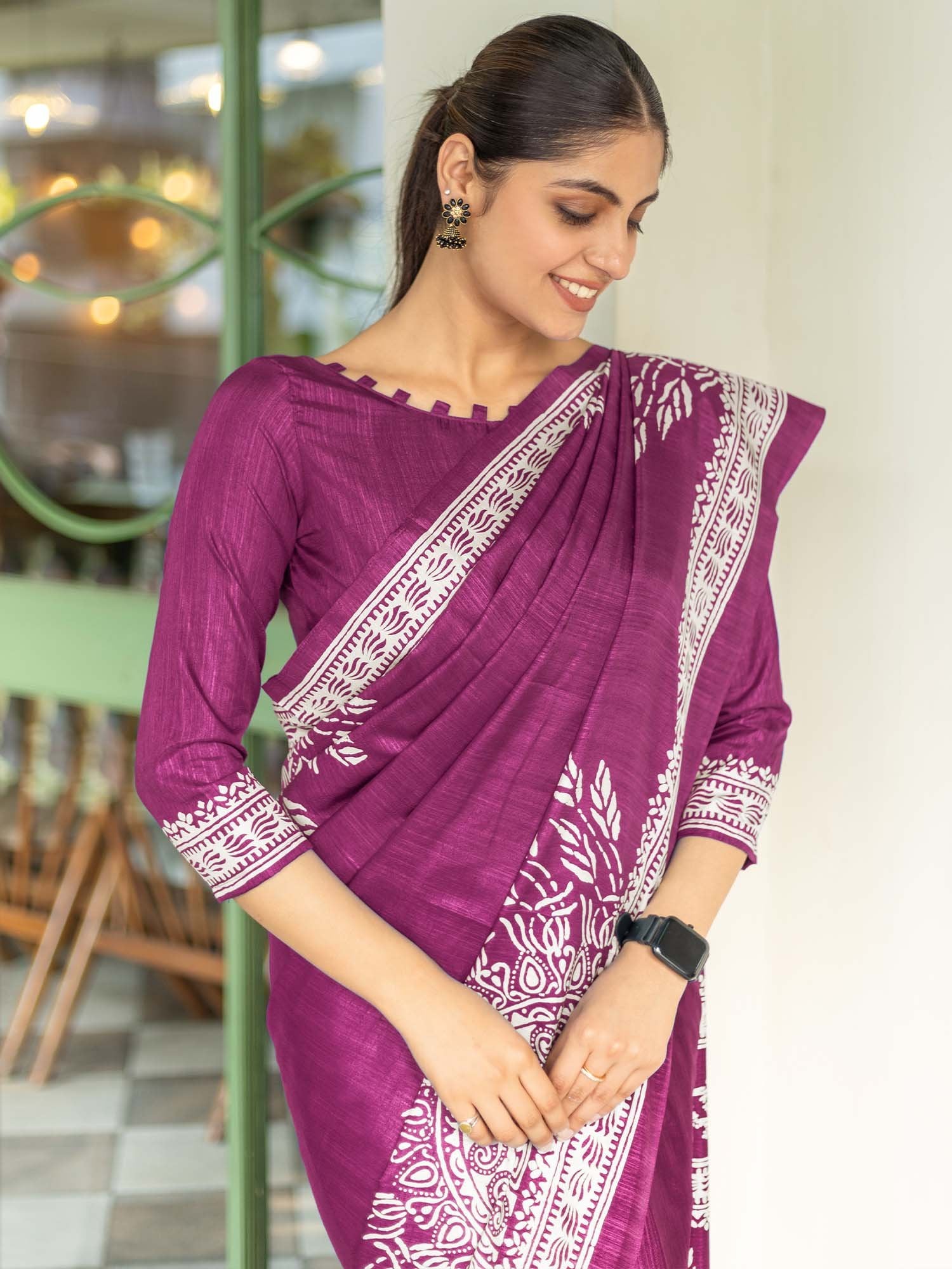 partywear designer saree for festive occasions
