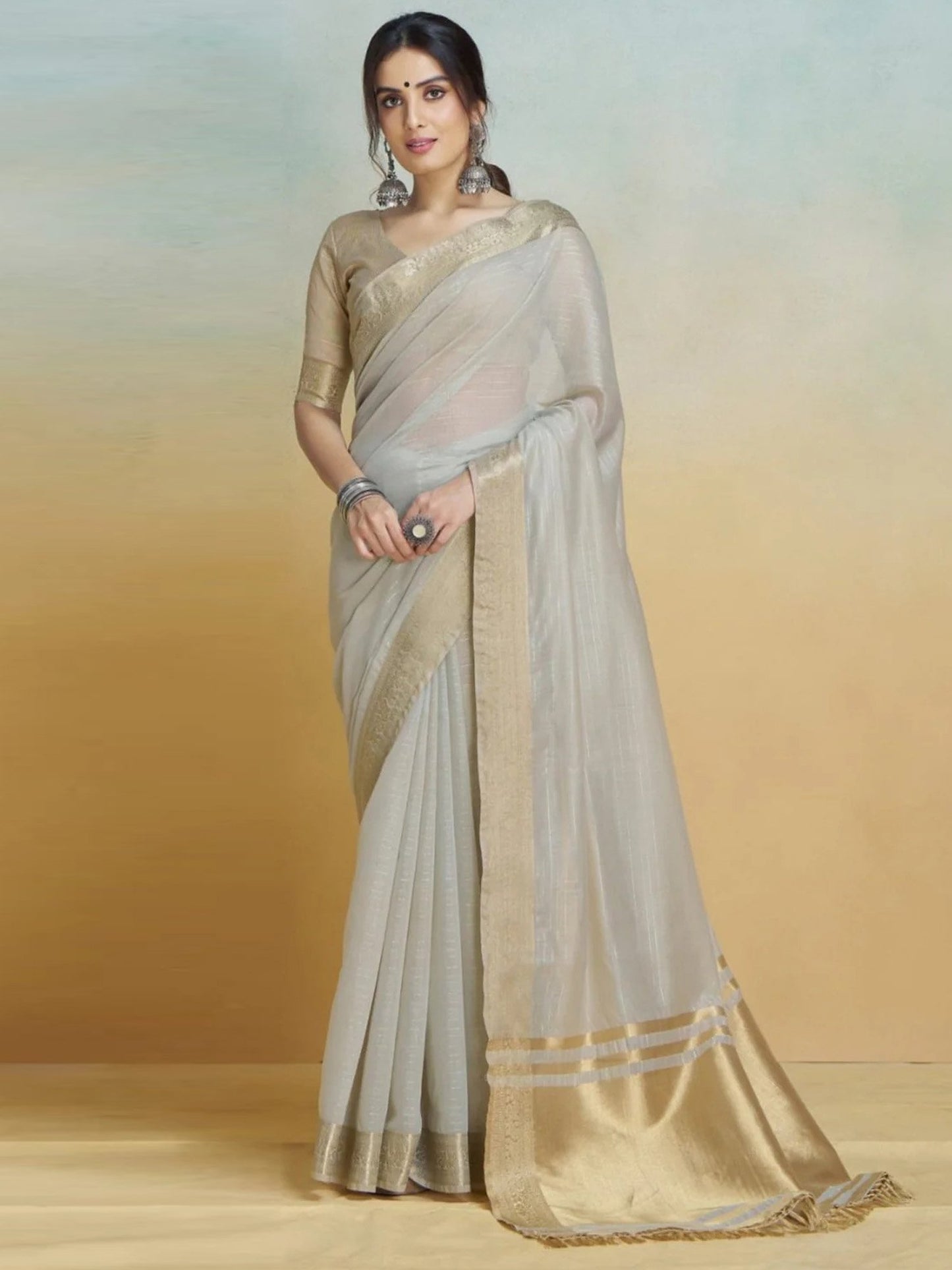 partywear designer saree for festive occasions