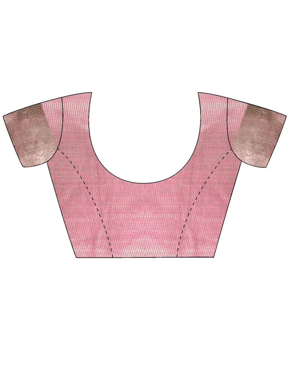 Pink Uppada Cotton Blend Woven Saree - The Dori Store