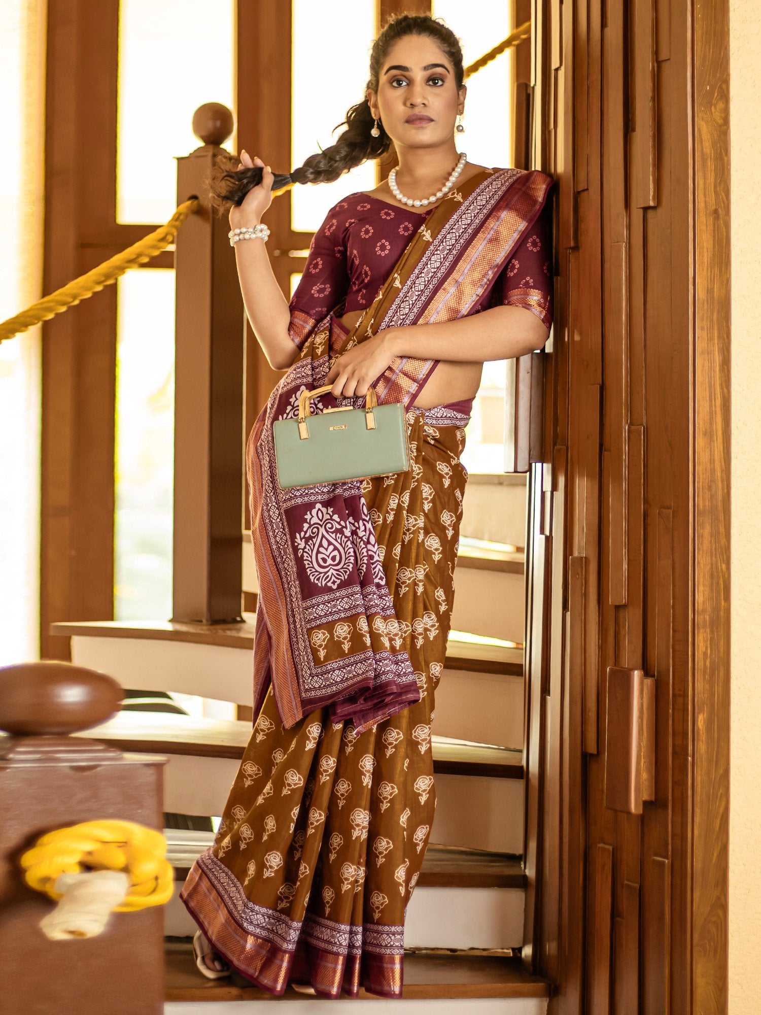 partywear designer saree for festive occasions