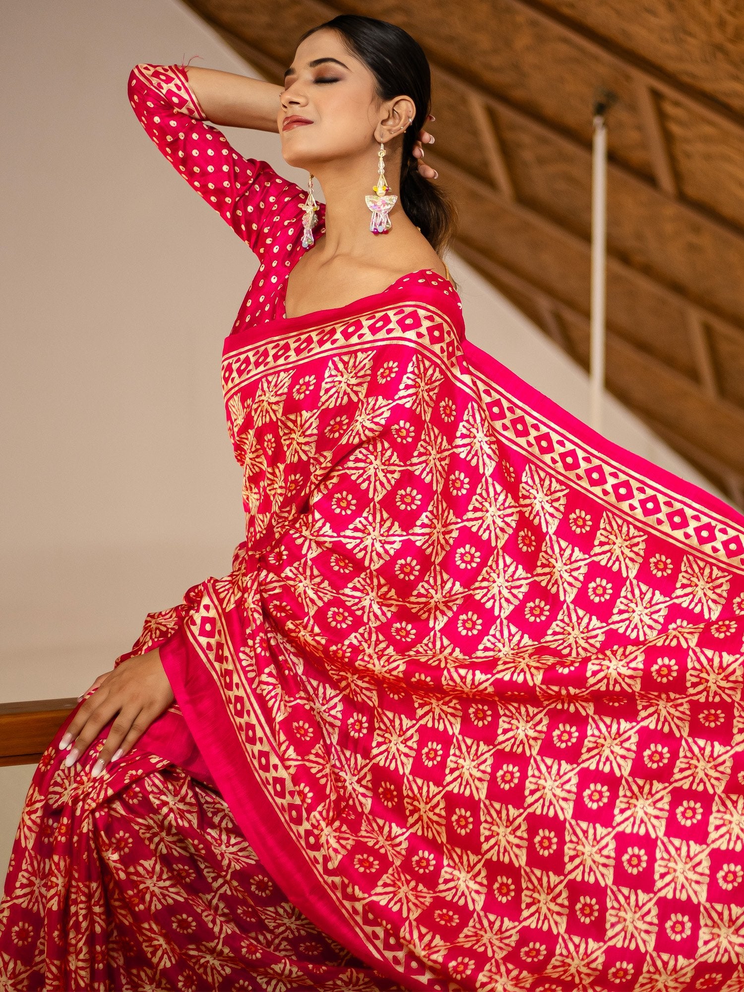 partywear designer saree for festive occasions