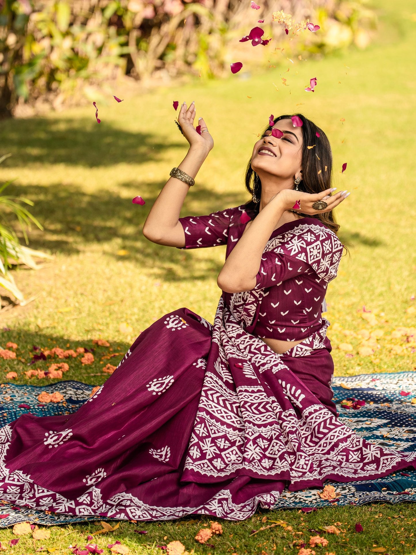 partywear designer saree for festive occasions