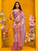 Lavender Lavendar Kanjeevaram Kanjeevaram Silk Woven Saree