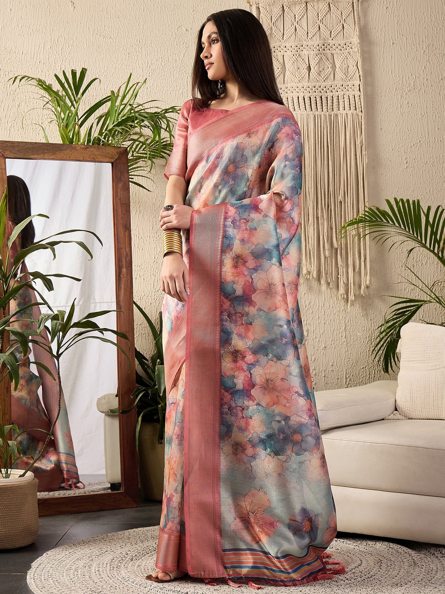 partywear designer saree for festive occasions
