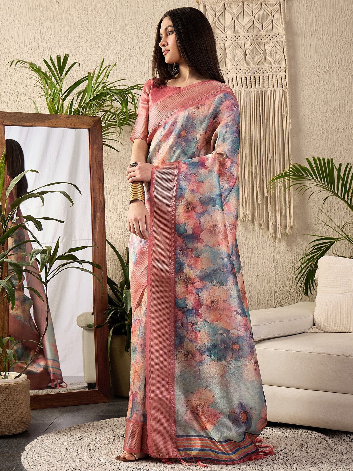 partywear designer saree for festive occasions