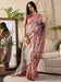 Multicolor Multicolored Sungudi Kanjeevaram Silk Digital Print Saree