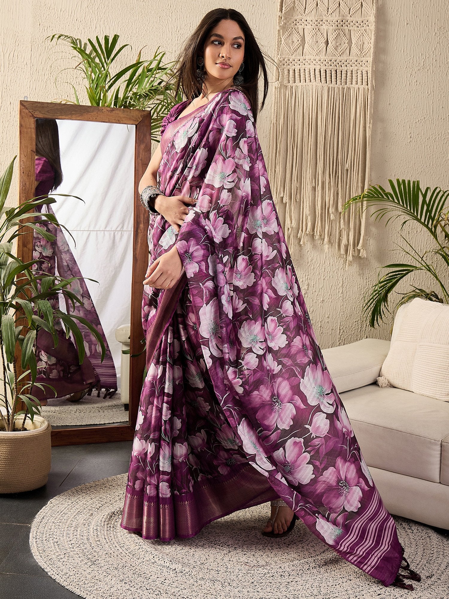 partywear designer saree for festive occasions
