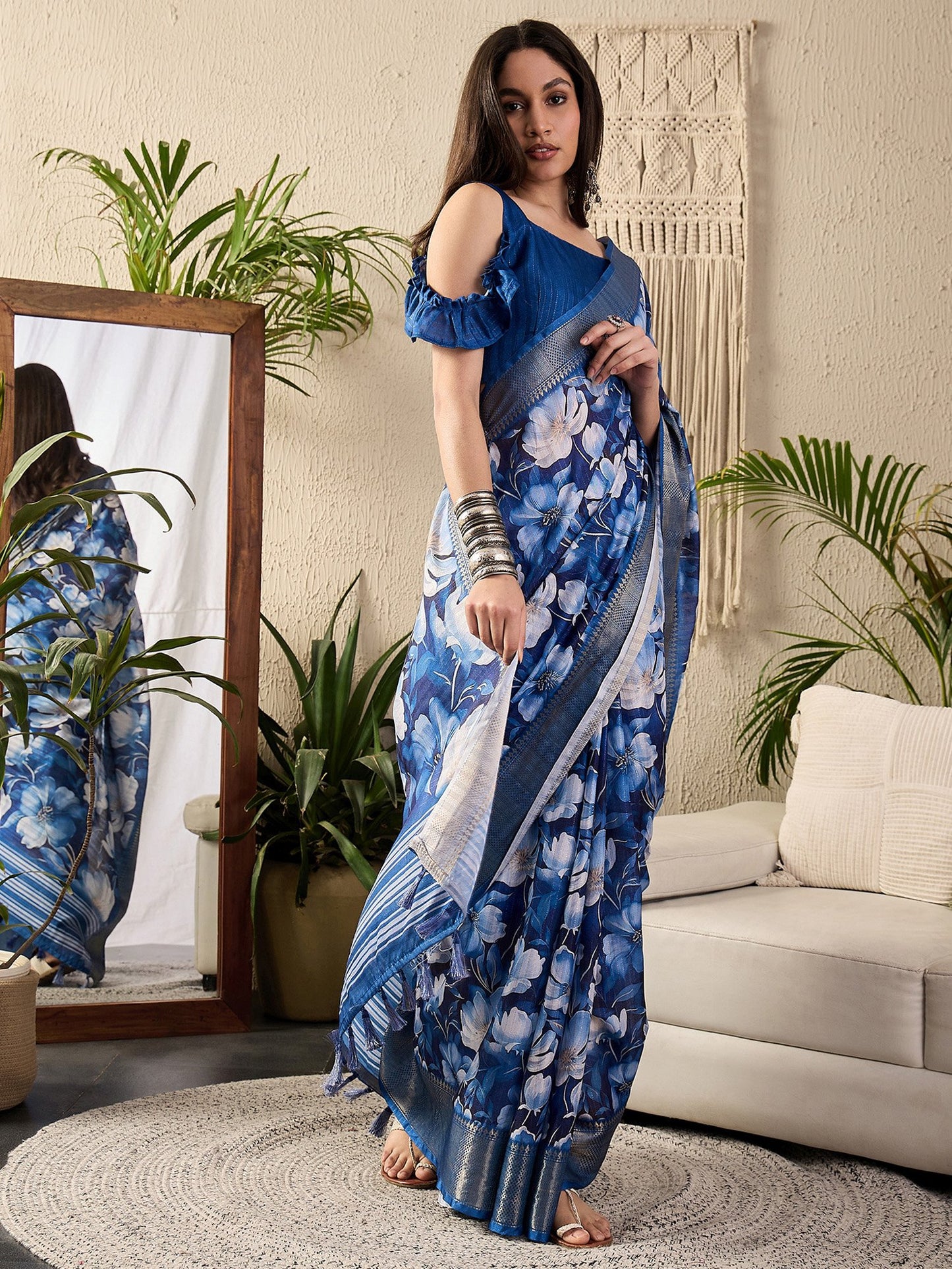 partywear designer saree for festive occasions