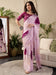 Purple Mauve Party Wear Georgette Printed Saree