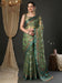 Green Light Banarasi Organza Woven Saree