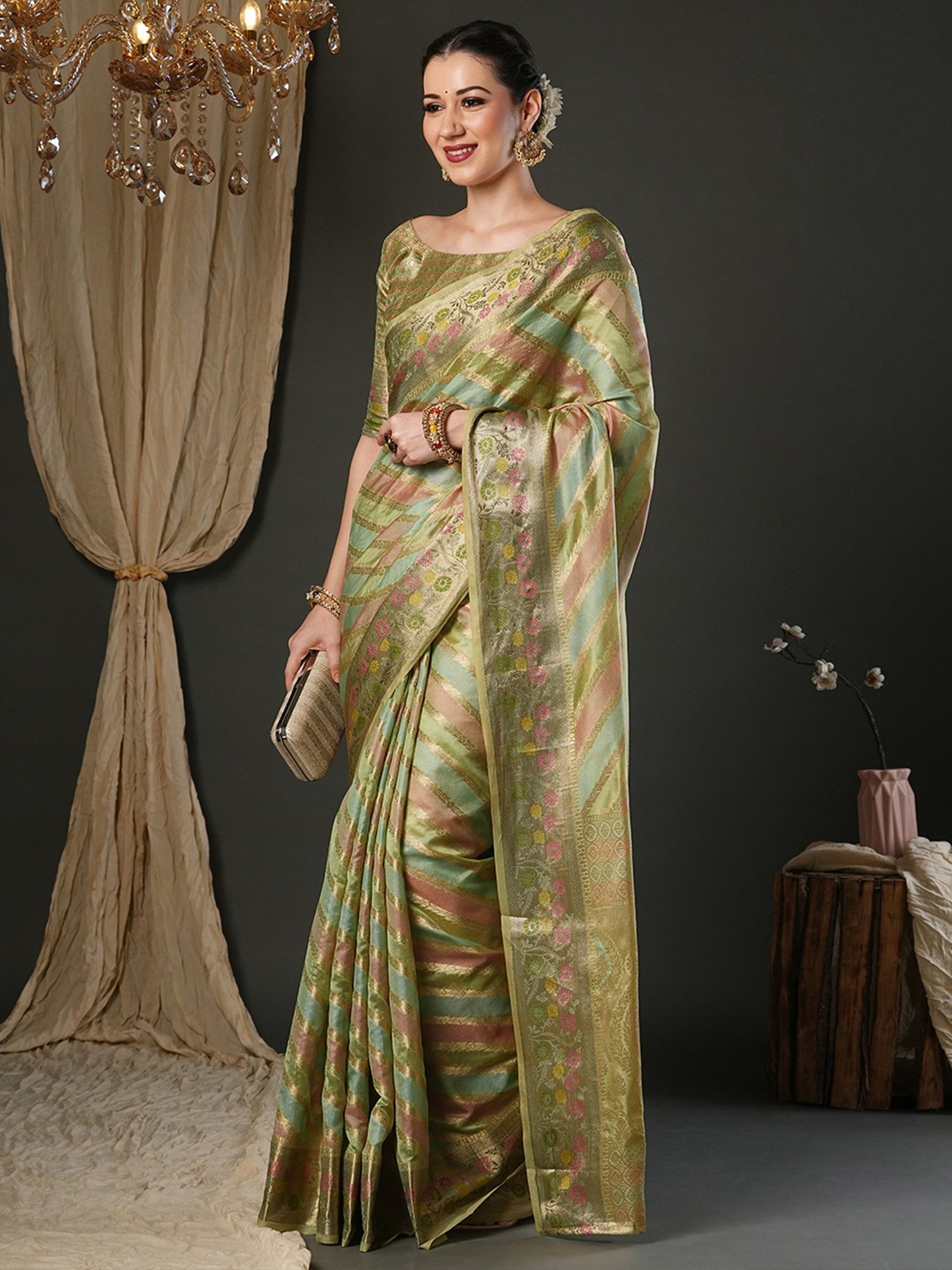 partywear designer saree for festive occasions