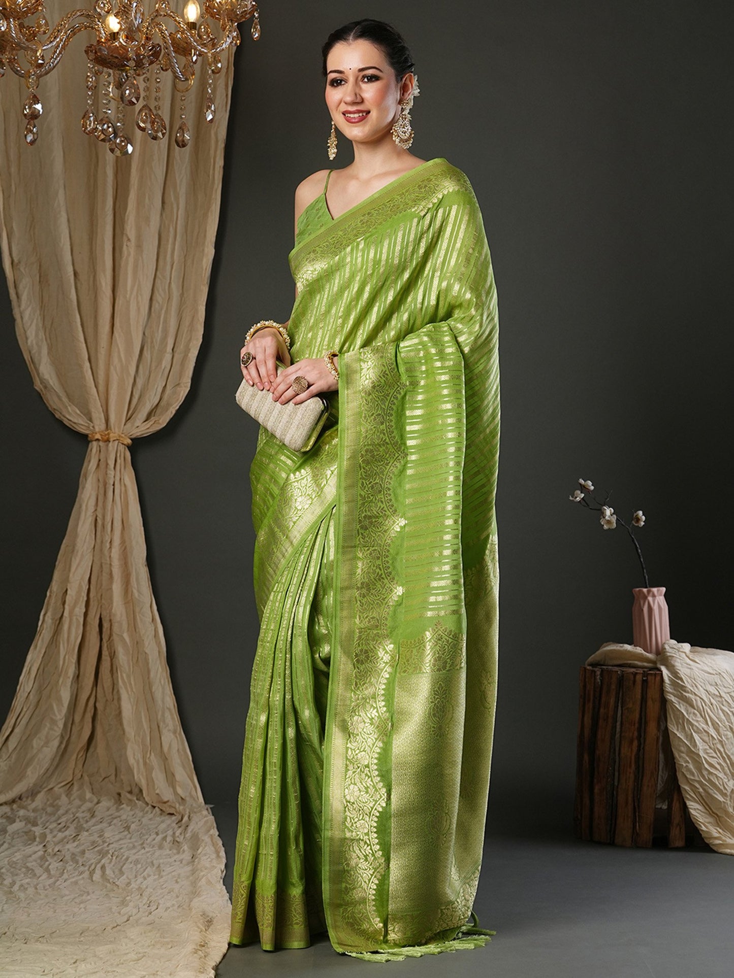 partywear designer saree for festive occasions