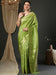 Green Light Kanjeevaram Viscose Woven Saree