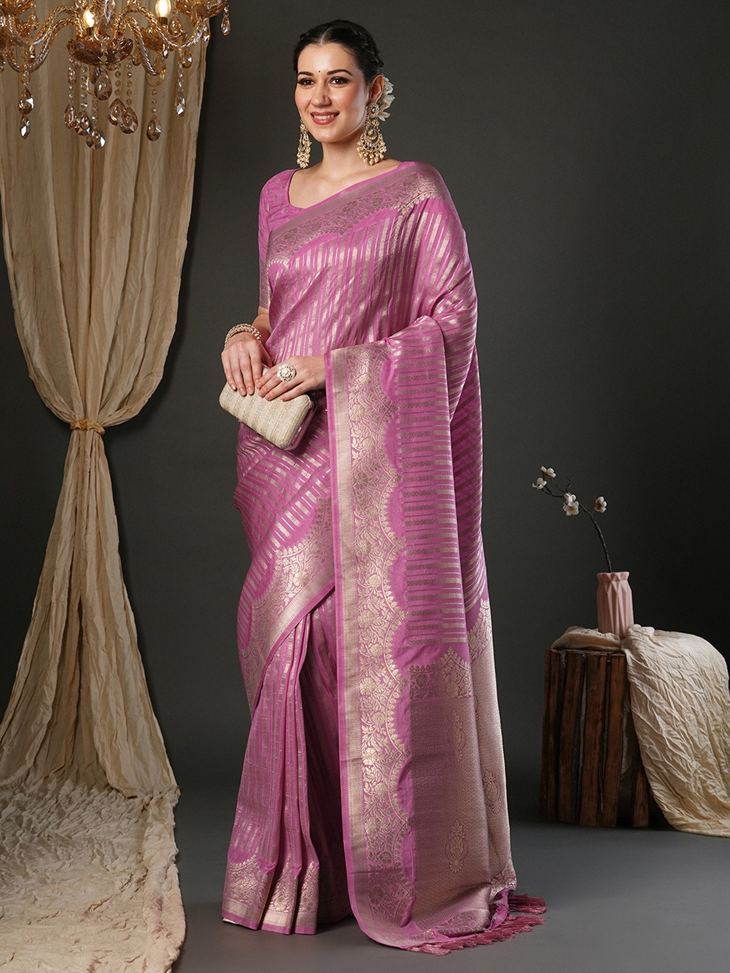 partywear designer saree for festive occasions